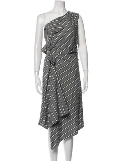 Pre-owned Monse Wool Midi Length Dress W/ Tags In Grey