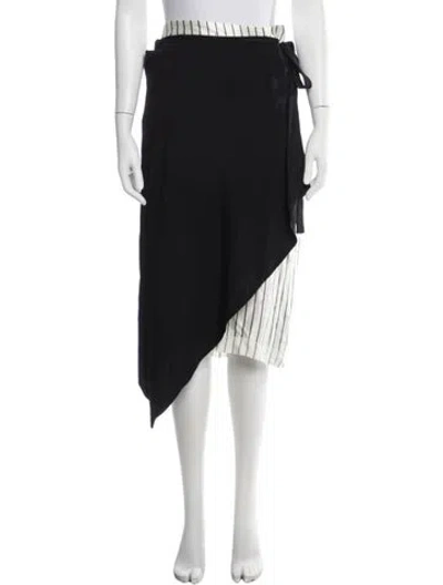 Pre-owned Monse Wool Midi Length Skirt In Black