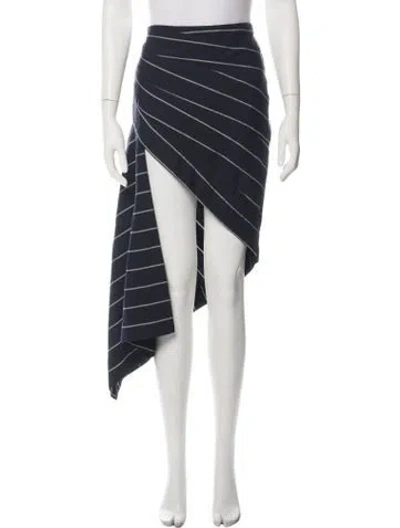 Pre-owned Monse Wool Midi Length Skirt In Black