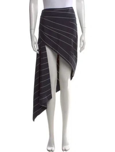 Pre-owned Monse Wool Midi Length Skirt In Blue