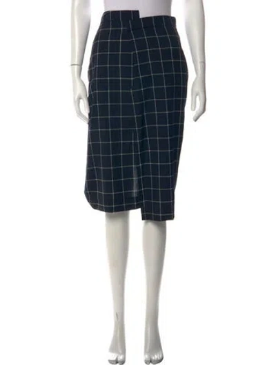 Pre-owned Monse Wool Midi Length Skirt In Blue