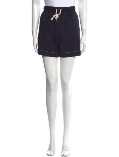 Pre-owned Monse Wool Mini Shorts In Blue