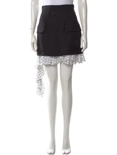 Pre-owned Monse Wool Mini Skirt In Black