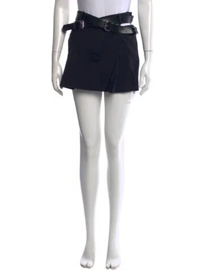 Pre-owned Monse Wool Mini Skirt In Black