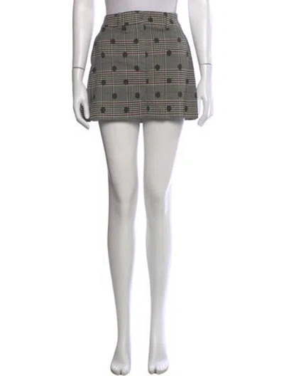 Pre-owned Monse Wool Mini Skirt In Neutral