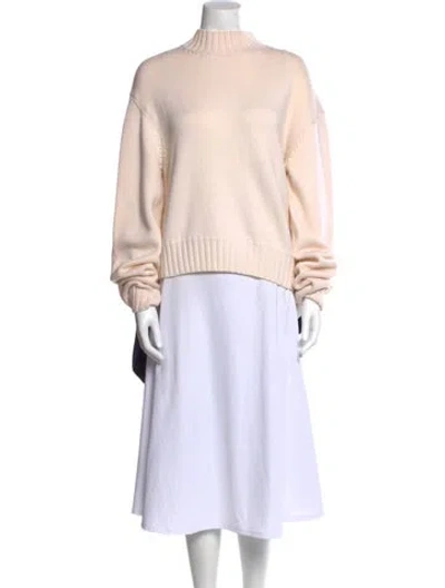 Pre-owned Monse Wool Mock Neck Sweater In Neutral