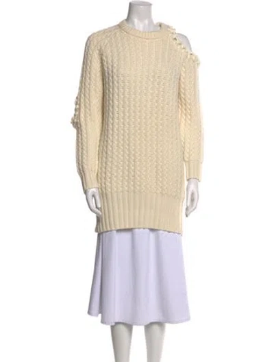 Pre-owned Monse Wool Mock Neck Sweater In Neutral