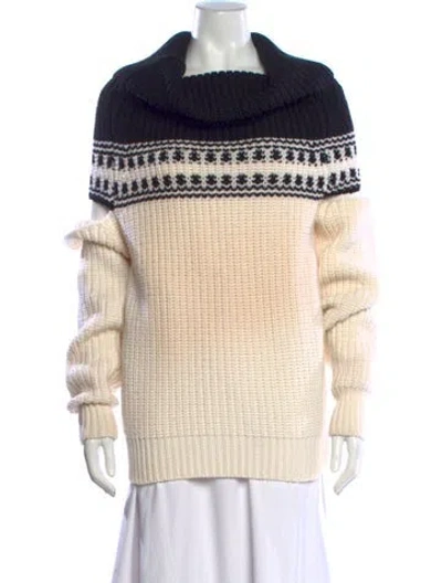 Pre-owned Monse Wool Patterned Sweater In Neutrals