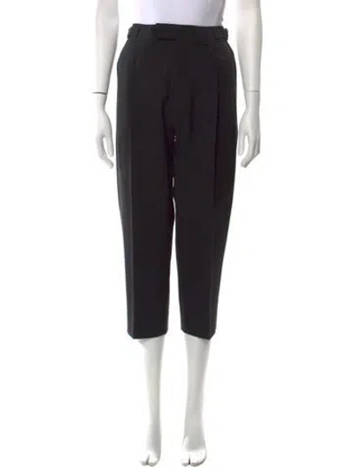 Pre-owned Monse Wool Skinny Leg Pants In Black