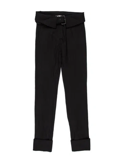 Pre-owned Monse Wool Skinny Leg Pants In Black