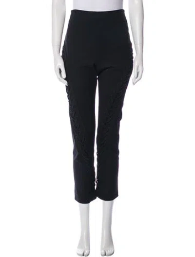 Pre-owned Monse Wool Straight Leg Pants In Blue