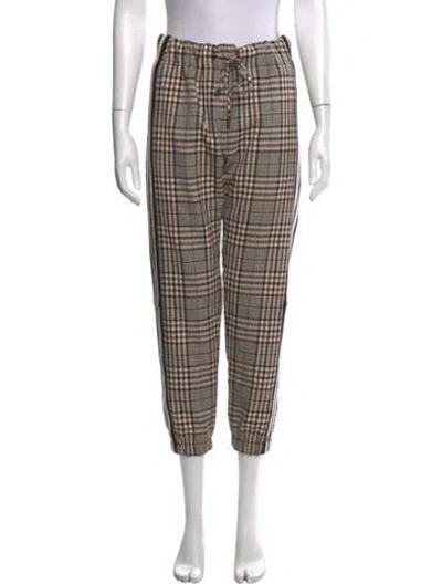 Pre-owned Monse Wool Straight Leg Pants In Brown