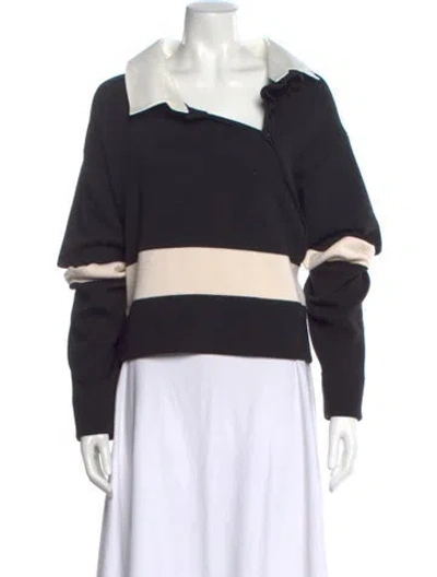 Pre-owned Monse Wool Striped Sweater In Black