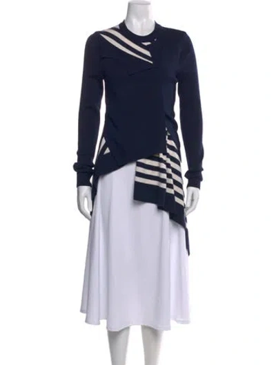 Pre-owned Monse Wool Striped Sweater In Blue