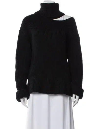 Pre-owned Monse Wool Turtleneck Sweater In Blue