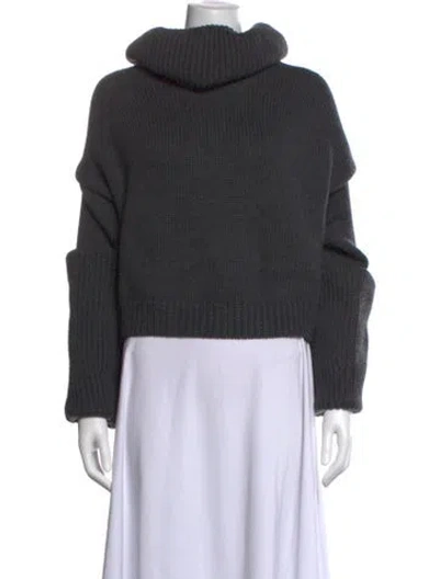 Pre-owned Monse Wool Turtleneck Sweater In Grey