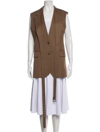 Pre-owned Monse Wool Vest W/ Tags In Brown