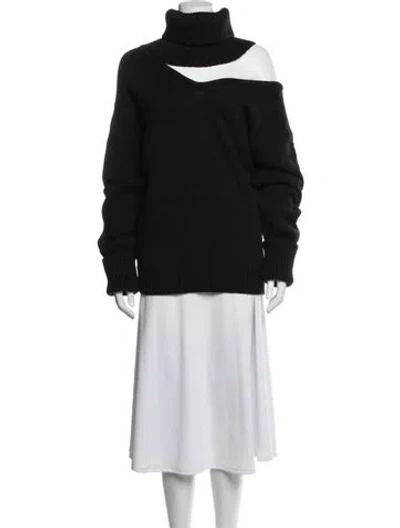 Pre-owned Monse Wool V-neck Sweater W/ Tags In Black