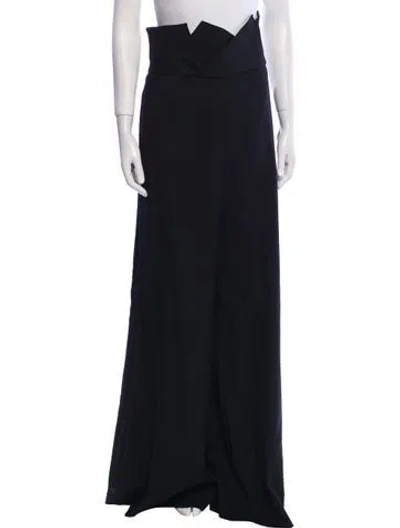 Pre-owned Monse Wool Wide Leg Pants In Black