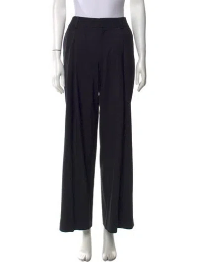 Pre-owned Monse Wool Wide Leg Pants In Black