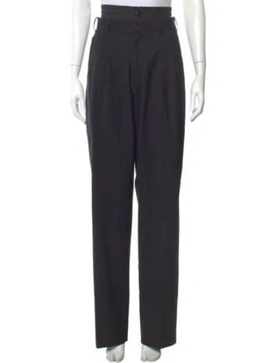 Pre-owned Monse Wool Wide Leg Pants In Black