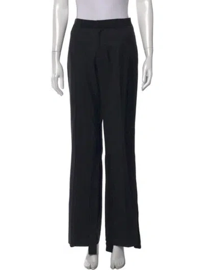 Pre-owned Monse Wool Wide Leg Pants In Black