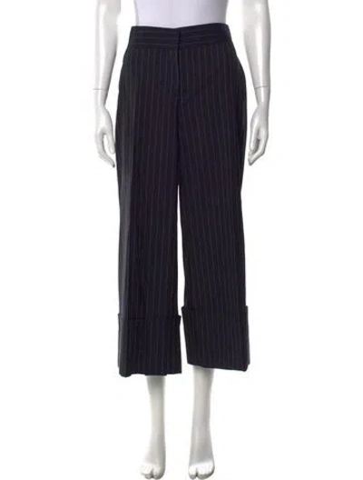 Pre-owned Monse Wool Wide Leg Pants In Black