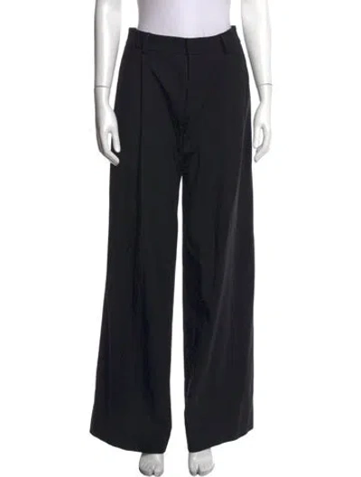 Pre-owned Monse Wool Wide Leg Pants In Black