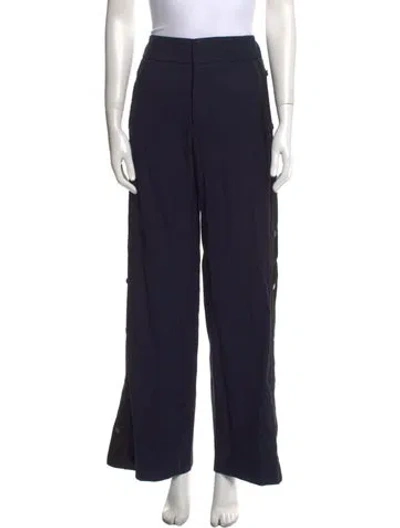 Pre-owned Monse Wool Wide Leg Pants In Blue