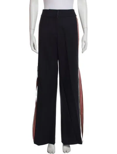 Pre-owned Monse Wool Wide Leg Pants In Blue