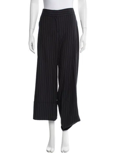 Pre-owned Monse Wool Wide Leg Pants In Blue