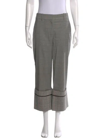 Pre-owned Monse Wool Wide Leg Pants In Gray