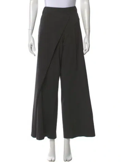 Pre-owned Monse Wool Wide Leg Pants In Gray