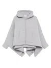 Monse Zip Fastening Poncho In Grey