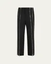 Monse Zippered Tailored Wool Trousers In Black