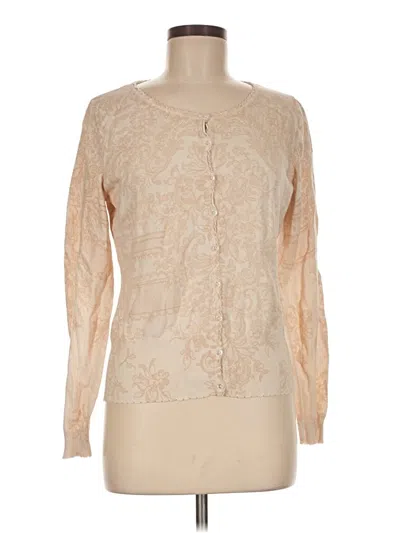 Pre-owned Monsoon Cardigan Sweater In Tan