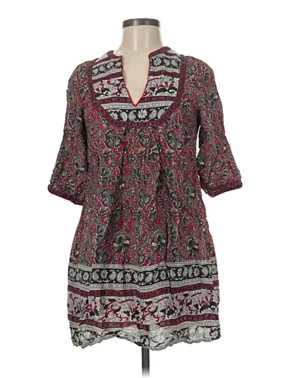 Pre-owned Monsoon Kimono In Burgundy