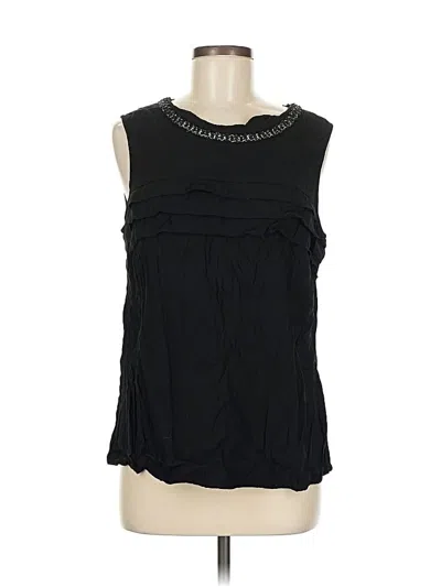 Pre-owned Monsoon Sleeveless Blouse In Black