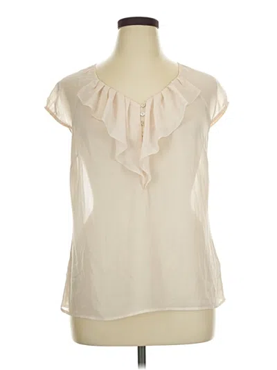 Pre-owned Monsoon Sleeveless Blouse In White