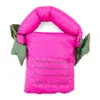 Monster Coat Club Mini Nylon Pink Puffer Bag In Pink