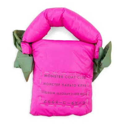Monster Coat Club Mini Nylon Pink Puffer Bag
