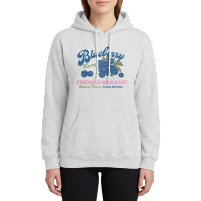 Monster Digital Blueberry Fresh Graphic Hoodie In Gray