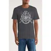 Monster Digital Harry Potter Hogwarts Emblem Graphic T-shirt In Gray