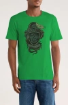 Monster Digital Harry Potter Slytherin Minimalist Graphic T-shirt In Green