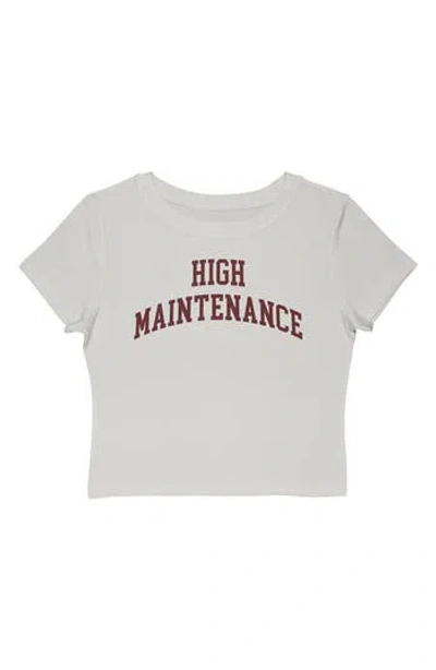 Monster Digital High Maintenance Arch Graphic Tee In Cloud Dancer