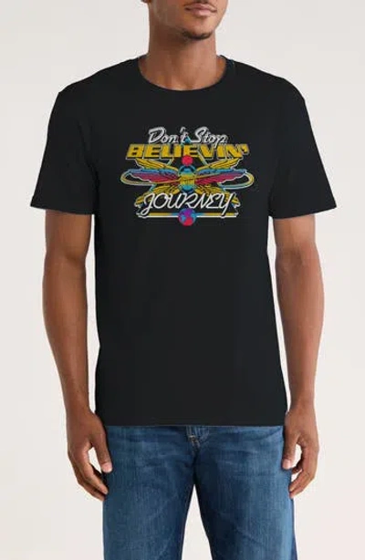 Monster Digital Journey Don't Stop Believin' Graphic T-shirt In Black