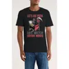 Monster Digital Let's Eat Pizza & Watch Horror Graphic T-shirt In Black
