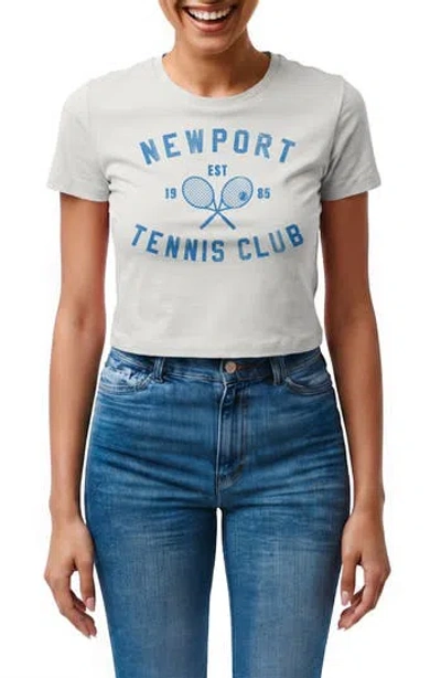 Monster Digital Newport Tennis Club Crop Graphic T-shirt In Multi
