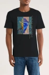 Monster Digital Van Gogh Self Portrait Graphic T-shirt In Black