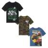 Monster Jam Kids'  3-pack Short Sleeve T-shirts In Multi